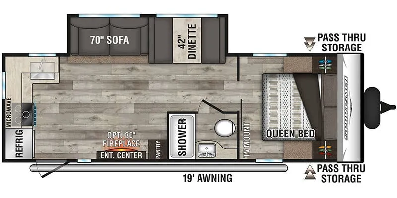 K-Z Sportsmen SE 241RKSE floor plan