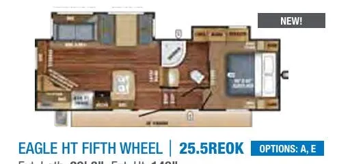 Jayco Eagle HT 25.5REOK floor plan