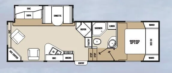 Coachmen Chaparral Lite 274RLSA floor plan