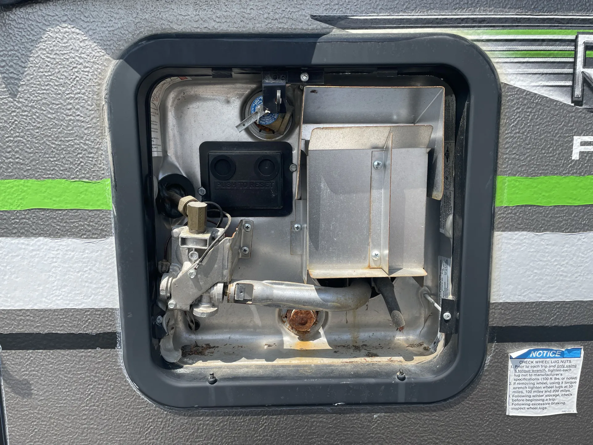 2021 Forest River Rockwood Freedom 2318G — water heater