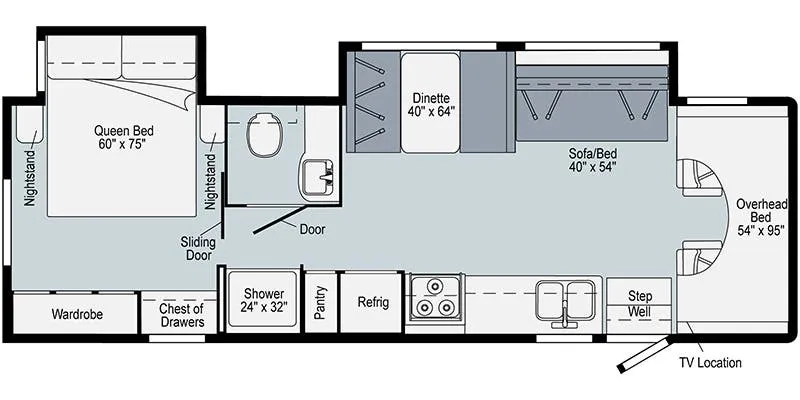 Winnebago Outlook 31N floor plan