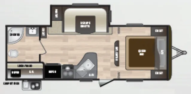 Keystone Hideout LHS 232LHS floor plan