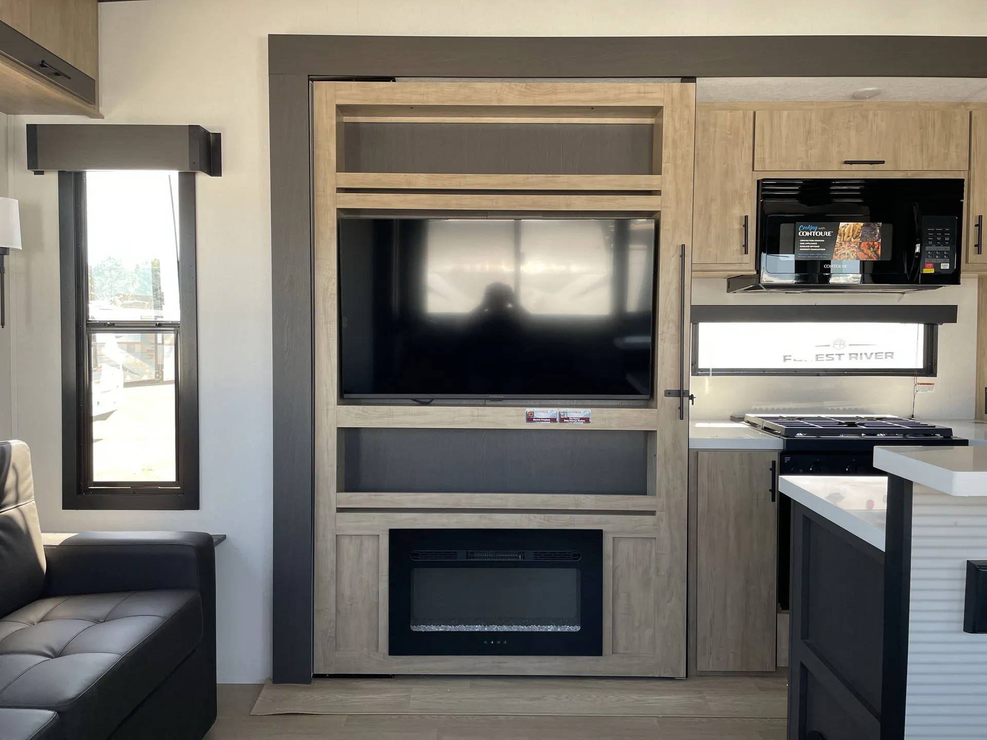 2027 Forest River Campsite Elite 36RF — entertainment center