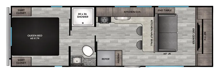 CrossRoads Zinger Lite 259FL floor plan