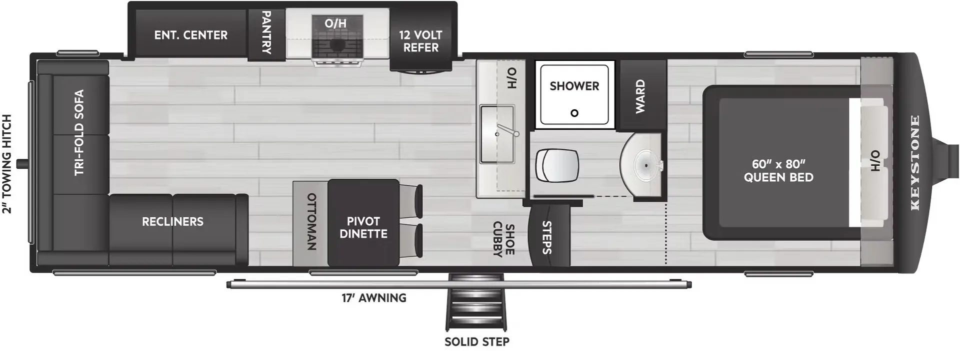 Keystone Arcadia Select 28SLS floor plan