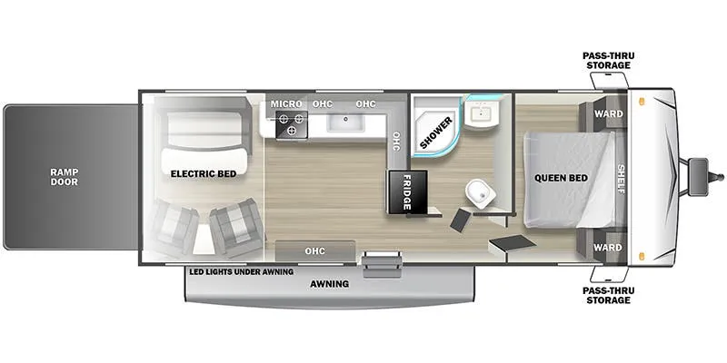 Forest River Shockwave 24FS floor plan