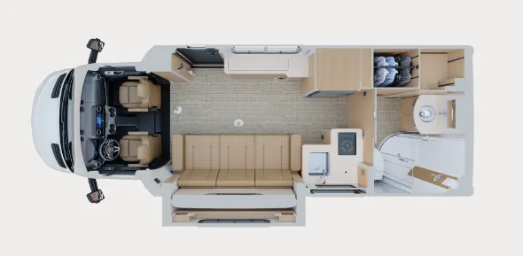 2019 Airstream Atlas 25MS floor plan