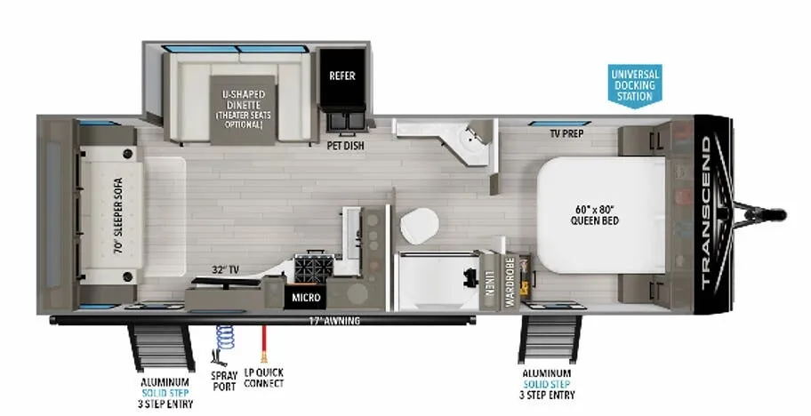 Grand Design Transcend Xplor 245RL floor plan