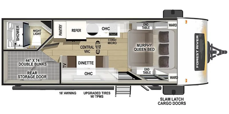 2026 Forest River R-Pod RP-200 floor plan