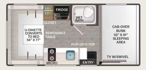 Thor Motor Coach Quantum LC19 floor plan