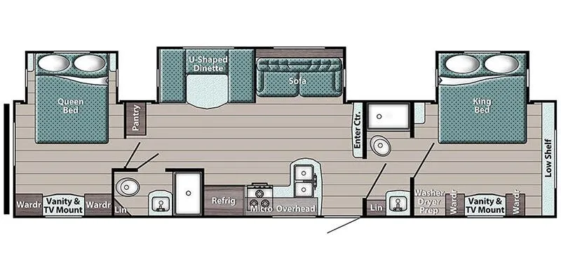 Gulf Stream Kingsport Supreme 33DBDB floor plan