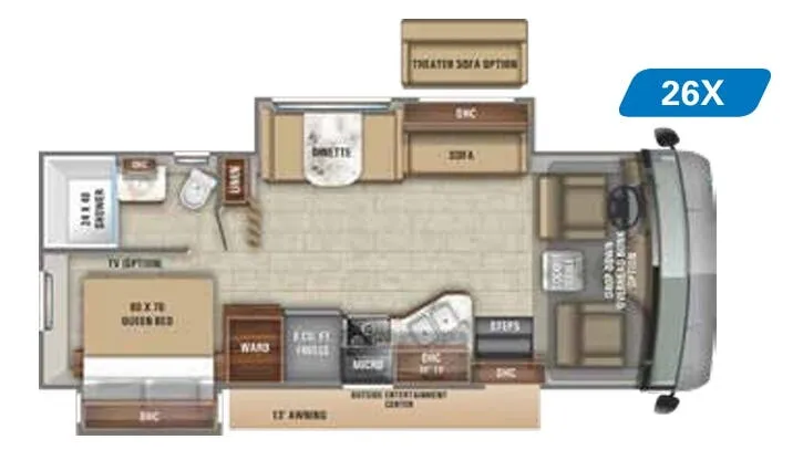 Jayco Alante 26X floor plan