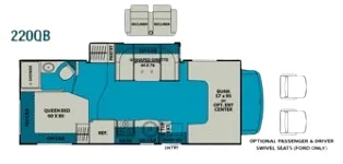 Coachmen Leprechaun 220QB floor plan