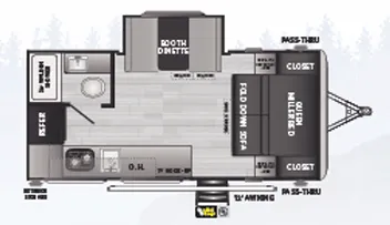 2022 Keystone Springdale Mini 1740RK floor plan