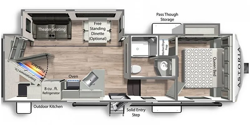 Dutchmen Astoria 1500 2503REF floor plan