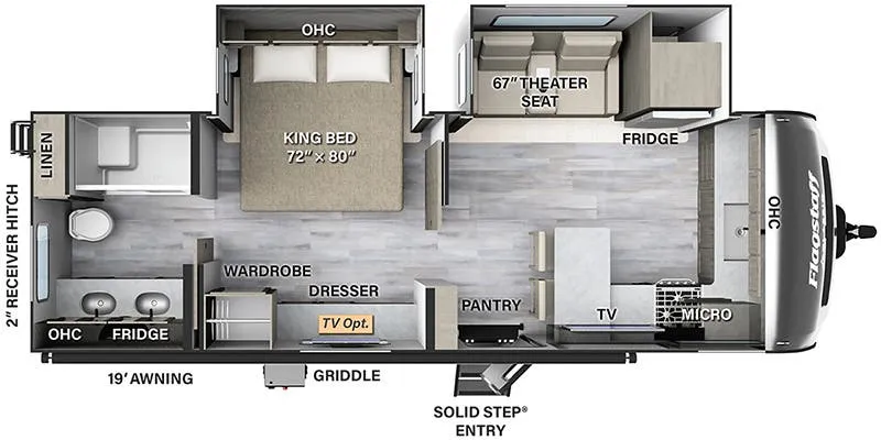 2023 Forest River Flagstaff Classic 826MBR - Floor plan