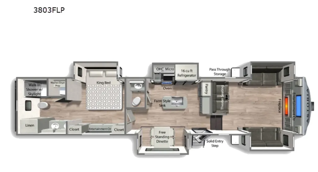 2025 Dutchmen Astoria 3803FLP floor plan