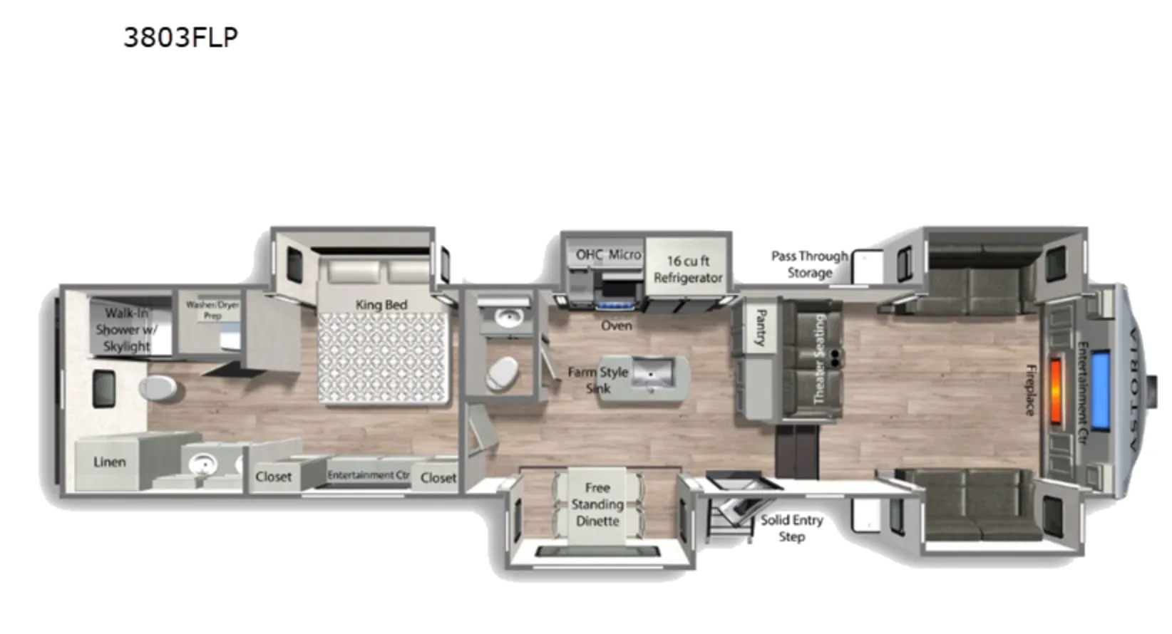 2025 Dutchmen Astoria 3803FLP - Floor plan