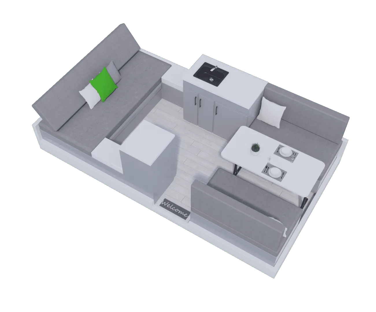 Aliner Scout BASE floor plan