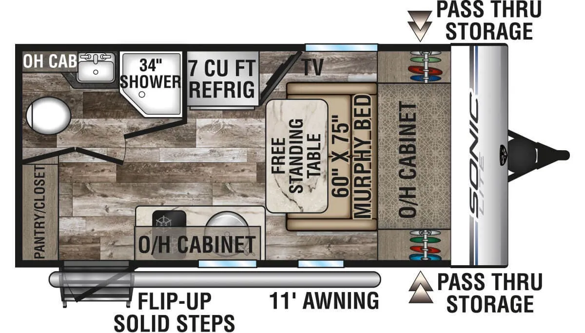 Venture RV Sonic Lite SL150VRK floor plan