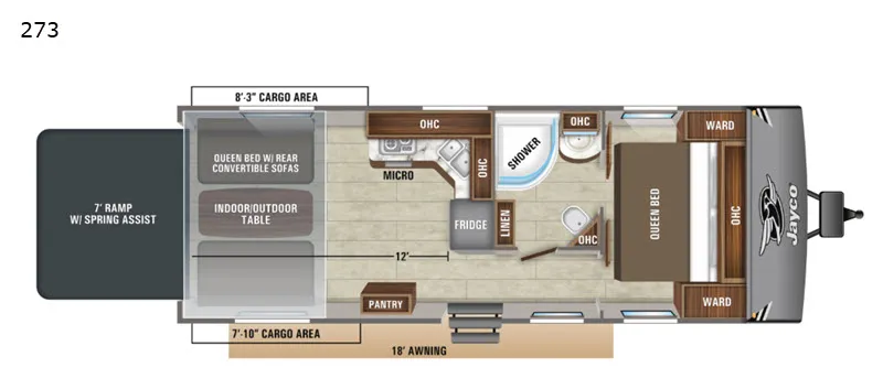 2020 Jayco Octane Super Lite 273 - Floor plan
