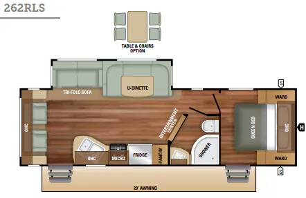 Starcraft Autumn Ridge 262RLS floor plan