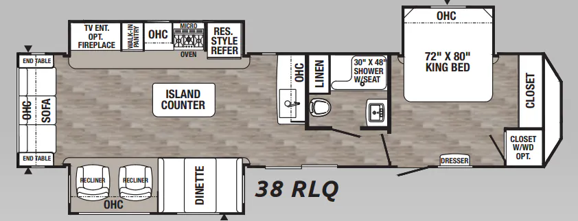 Palomino Puma 38RLQ floor plan