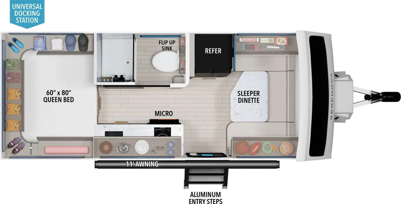 2025 Grand Design Serenova 160LG - Floor plan