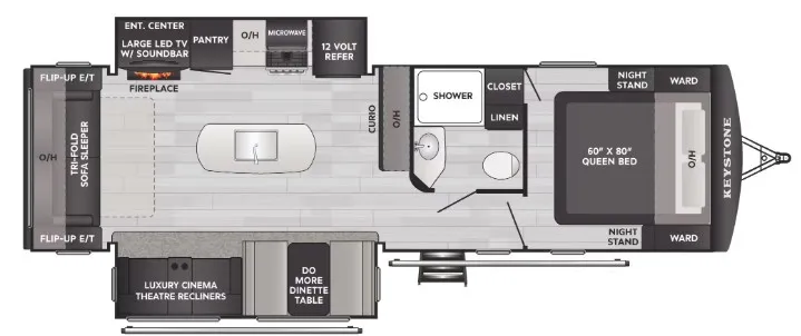 2026 Keystone Passport 2870RL floor plan