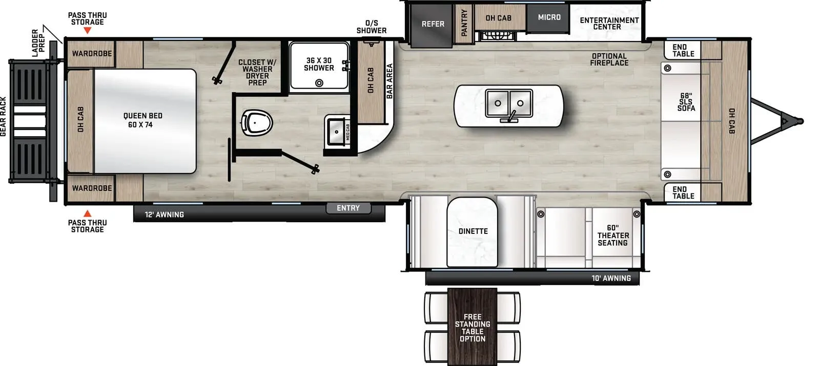 Coachmen Catalina Legacy Edition 283FEDS floor plan