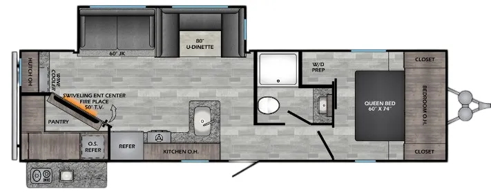 CrossRoads Zinger 299R floor plan