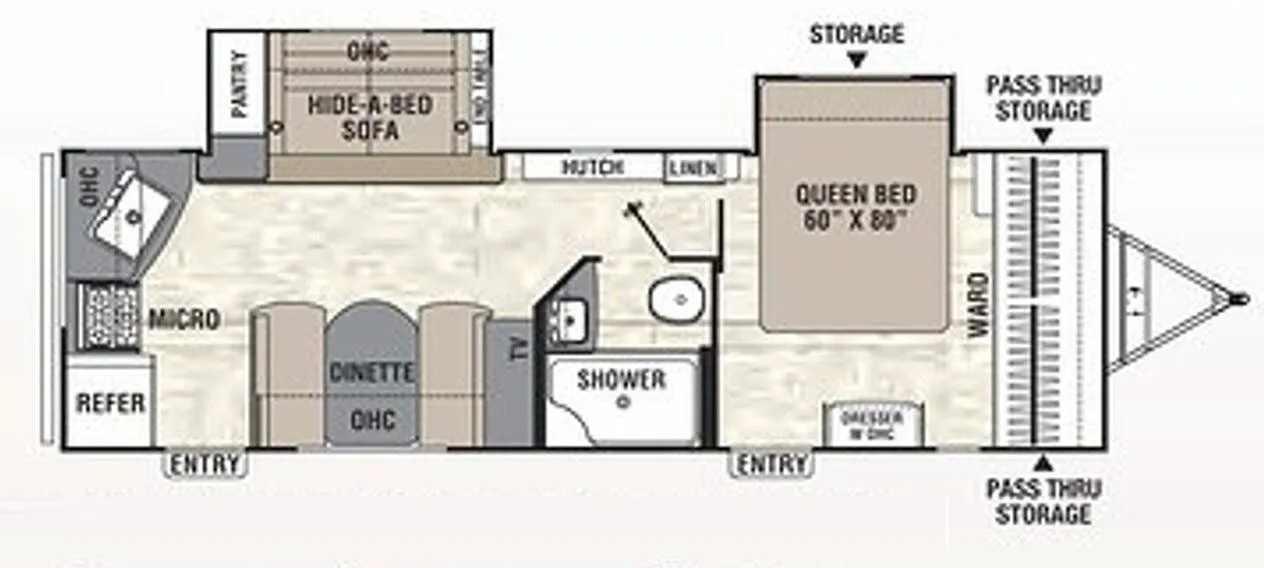 Coachmen Freedom Express Liberty Edition 276 RKDSLE floor plan