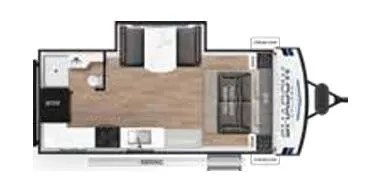 2024 Cruiser RV Shadow Cruiser 180MBS - Floor plan