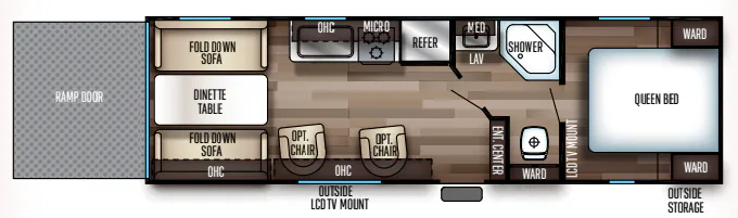 Forest River Cherokee Grey Wolf 26RR floor plan