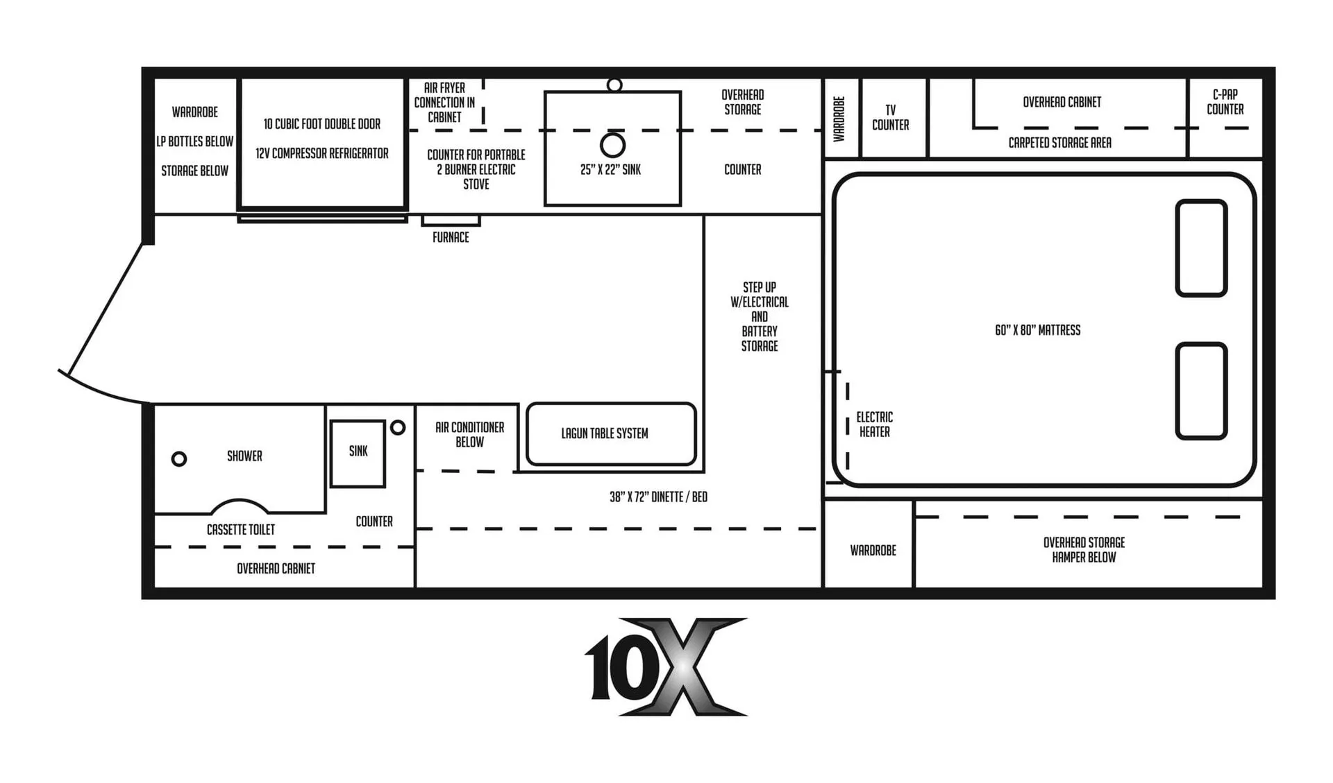 Northstar 10 X BASE floor plan