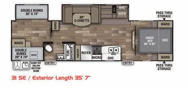 Coachmen Freedom Express Select 31SE floor plan