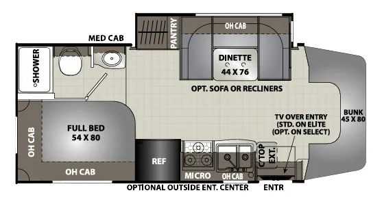 Coachmen Prism Elite 24CB floor plan
