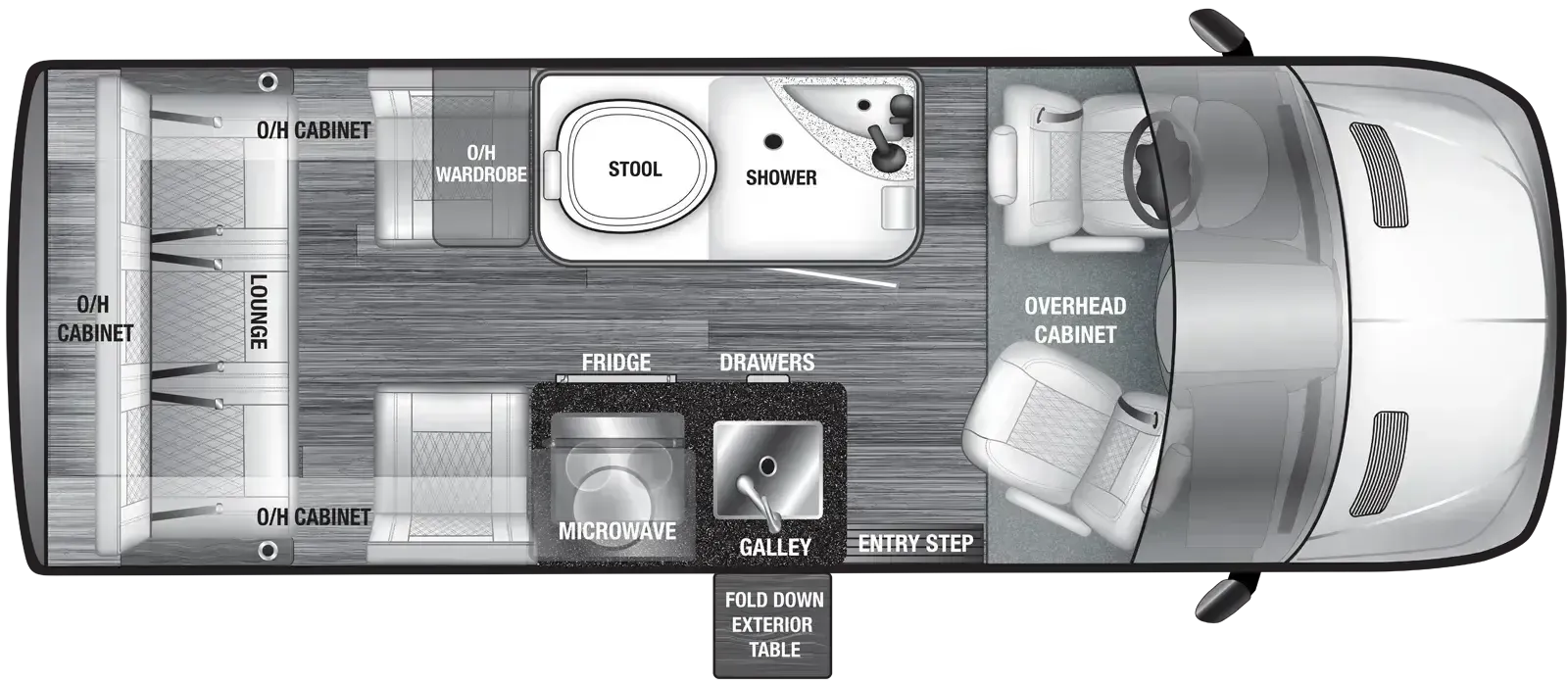 OGV Luxury Coach VTOUR 144 5RL4 floor plan