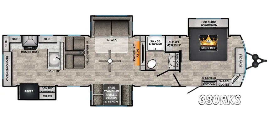 CrossRoads Hampton 380RKS floor plan