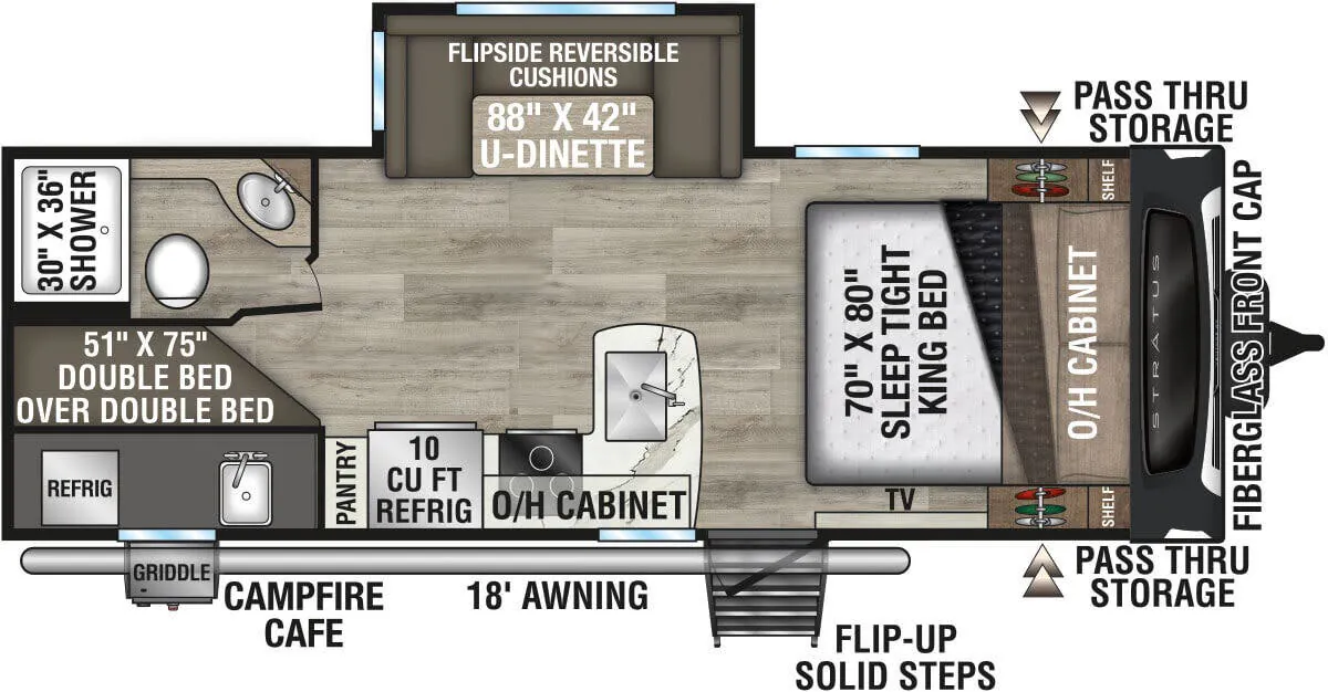 Venture RV Stratus SR211VBH floor plan