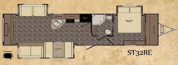 CrossRoads Sunset Trail Reserve ST32RE floor plan