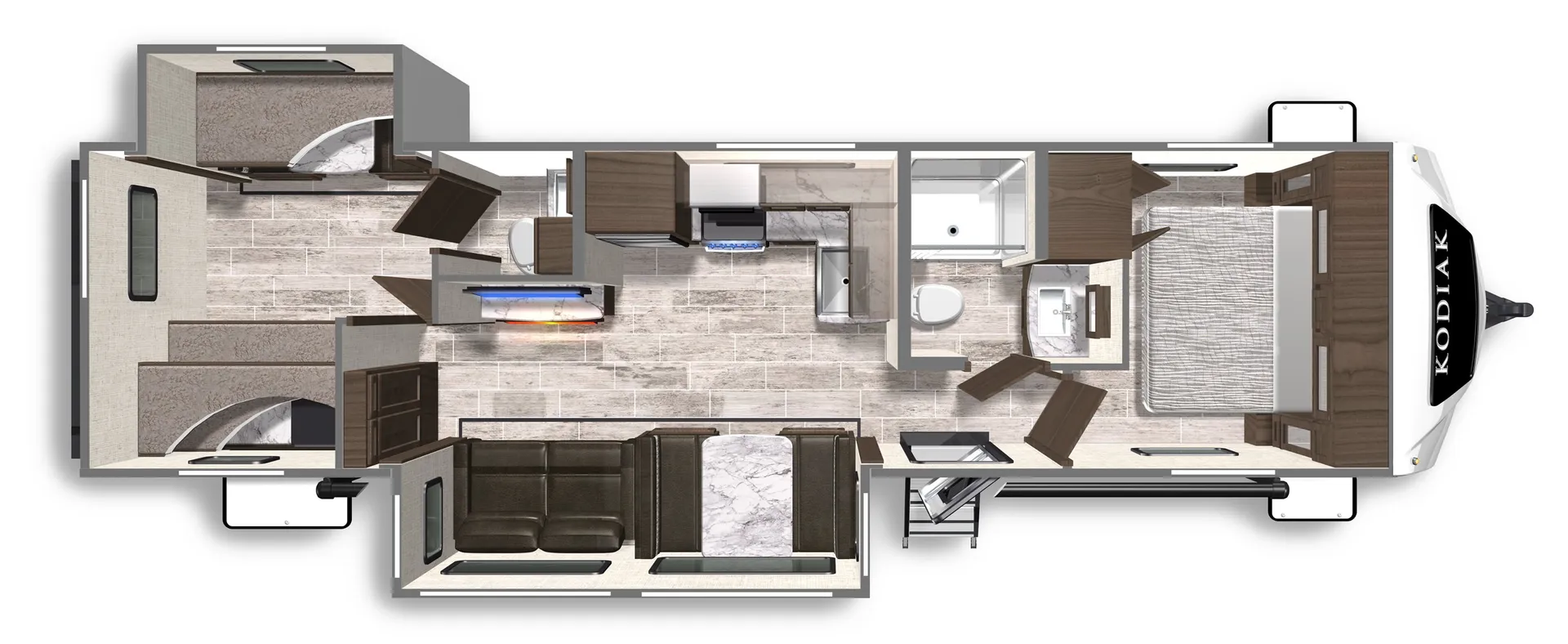 2023 Dutchmen Kodiak Ultimate 3301BHSL - Floor plan