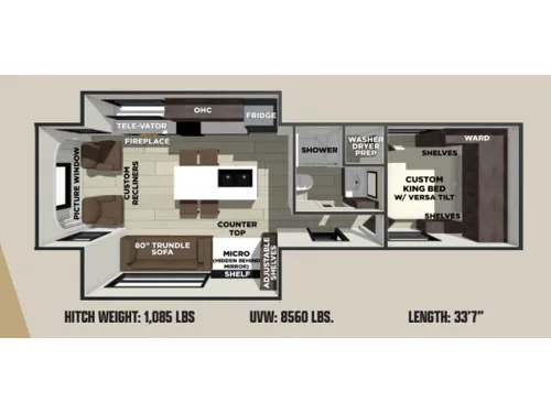 2026 Forest River Wildwood 270ZEN - Floor plan