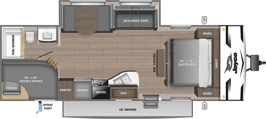 2024 Jayco Jay Flight SLX 261BHSW floor plan