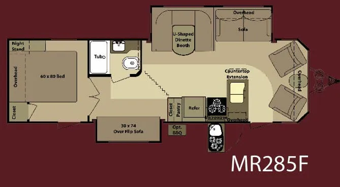 Highland Ridge Mesa Ridge MR285F floor plan