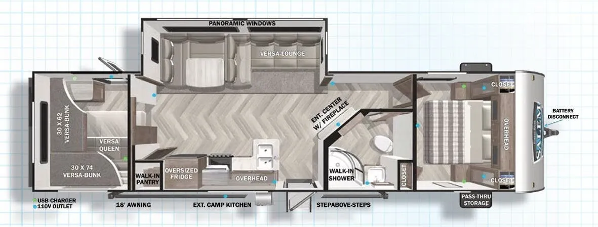 Forest River Salem 29VBUD floor plan