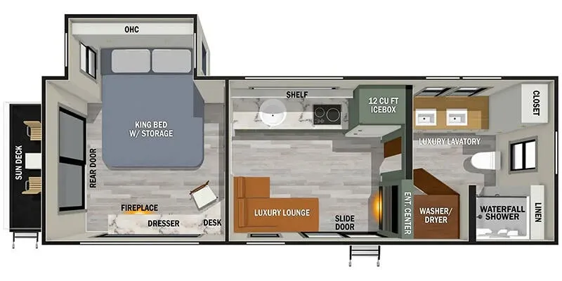 Forest River No Boundaries RV Suite RVS2 floor plan