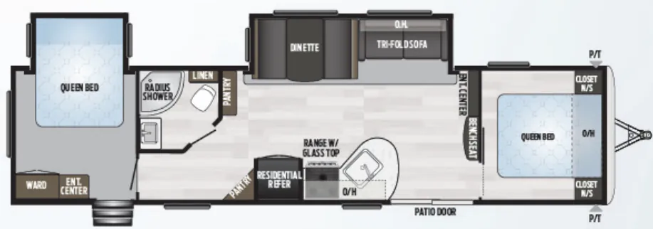 Keystone Springdale 38FQ floor plan