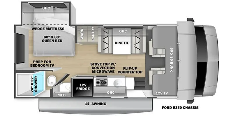 2025 Forest River Forester LE 2251SLE floor plan