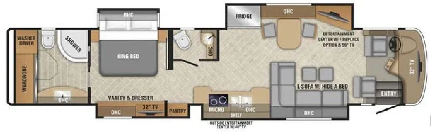 Entegra Coach Aspire 44B floor plan